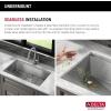 imageDelta Rivet 27 Inch Black Stainless Steel Undermount 16 Gauge Workstation Kitchen Sink Single Bowl in PVD Gunmetal Finish with WorkFlow Ledge and Accessories 95B903127SGSStainless Steel