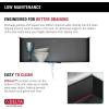 imageDelta Rivet 27 Inch Black Stainless Steel Undermount 16 Gauge Workstation Kitchen Sink Single Bowl in PVD Gunmetal Finish with WorkFlow Ledge and Accessories 95B903127SGSGunmetal