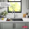 imageDelta Rivet 27 Inch Black Stainless Steel Undermount 16 Gauge Workstation Kitchen Sink Single Bowl in PVD Gunmetal Finish with WorkFlow Ledge and Accessories 95B903127SGSGunmetal