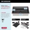 imageDelta Rivet 27 Inch Black Stainless Steel Undermount 16 Gauge Workstation Kitchen Sink Single Bowl in PVD Gunmetal Finish with WorkFlow Ledge and Accessories 95B903127SGSGunmetal