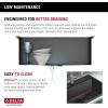 imageDelta Rivet 27 Inch Black Stainless Steel Undermount 16 Gauge Workstation Kitchen Sink Single Bowl in PVD Gunmetal Finish with WorkFlow Ledge and Accessories 95B903127SGSGunmetal