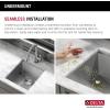imageDelta Rivet 27 Inch Black Stainless Steel Undermount 16 Gauge Workstation Kitchen Sink Single Bowl in PVD Gunmetal Finish with WorkFlow Ledge and Accessories 95B903127SGSStainless Steel
