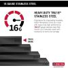 imageDelta Rivet 27 Inch Black Stainless Steel Undermount 16 Gauge Workstation Kitchen Sink Single Bowl in PVD Gunmetal Finish with WorkFlow Ledge and Accessories 95B903127SGSGunmetal