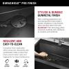 imageDelta Rivet 27 Inch Black Stainless Steel Undermount 16 Gauge Workstation Kitchen Sink Single Bowl in PVD Gunmetal Finish with WorkFlow Ledge and Accessories 95B903127SGSGunmetal