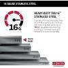 imageDelta Rivet 27 Inch Black Stainless Steel Undermount 16 Gauge Workstation Kitchen Sink Single Bowl in PVD Gunmetal Finish with WorkFlow Ledge and Accessories 95B903127SGSStainless Steel