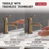 imageDelta Trinsic Touchless 1Hole Bathroom Faucet with Touch On Technology Gold Single Hole Bathroom Sink Faucet Metal PushPop Drain Assembly Champagne Bronze 559TLFCZMPUChampagne Bronze