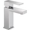 imageDelta 567LFBLGPMPP Modern Bathroom Faucet 10 GPM Water Flow Matte BlackChrome