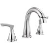 imageDelta Broadmoor Matte Black Bathroom Faucet with Sprayer 8 Inch 3 Hole Widespread Bathroom Sink Faucet with Pull Out Sprayer PushPop Drain Matte Black 35765LFBLPDChrome