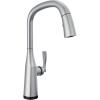 imageDelta Faucet Stryke VoiceIQ Touchless Kitchen Faucet with Pull Down Sprayer Smart Faucet Alexa and Google Assistant Voice Activated Gold Kitchen Faucet Lumicoat Champagne Bronze 9176TVCZPRDSTLumicoat Arctic Stainless