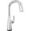 imageDelta Faucet Stryke VoiceIQ Touchless Kitchen Faucet with Pull Down Sprayer Smart Faucet Alexa and Google Assistant Voice Activated Gold Kitchen Faucet Lumicoat Champagne Bronze 9176TVCZPRDSTLumicoat Chrome