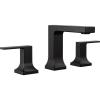 imageDelta Faucet Velum Widespread Bathroom Faucet 3 Hole Black Bathroom Sink Faucet 2 Handle Bathroom Faucet Bath Faucet PopUp Drain Assembly Matte Black 3537LFBLMPU