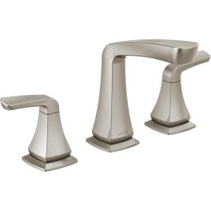 imageDelta 35789LFBL Vesna Bathroom Faucet Matte BlackSpotshield Brushed Nickel