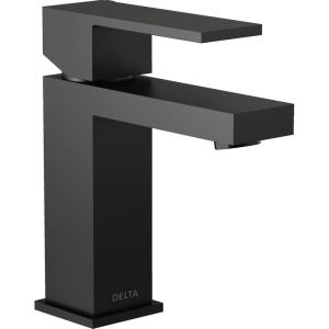 imageDelta 567LFBLGPMPP Modern Bathroom Faucet 10 GPM Water Flow Matte BlackMatte Black