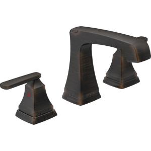 imageDelta Faucet Ashlyn Widespread Bathroom Faucet Matte Black Bathroom Sink Faucet 3 Hole Bathroom Faucet Diamnod Seal Valve Metal Drain Assembly Matte Black 3564BLMPUDSTVenetian Bronze