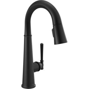 imageDelta Faucet Emmeline Bar Faucet Brushed Nickel Bar Sink Faucet Single Hole Wet Bar Faucets with Pull Down Sprayer Prep Sink Faucet Faucet for Bar Sink Lumicoat Arctic Stainless 9982ARPRDSTMatte Black