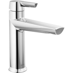 imageDelta Faucet Galeon Single Hole Bathroom Faucet Brushed Nickel Diamond Seal Technology Lumicoat Stainless 571SSPRMPUDSTLumicoat Chrome