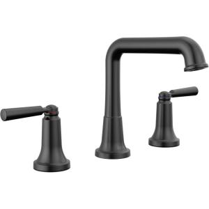 imageDelta Faucet Saylor Gold Widespread Bathroom Faucet 3 Hole Gold Bathroom Faucets Bathroom Sink Faucet with Diamond Seal Technology Metal Drain Assembly Champagne Bronze 3536CZMPUDSTMatte Black