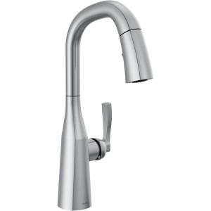 imageDelta Faucet Stryke Gold Bar Faucet with Pull Down Sprayer Bar Sink Faucet Single Hole Wet Bar Faucets with Pull Down Sprayer Prep Sink Faucet Lumicoat Champagne Bronze 9976CZPRDSTLumicoat Arctic Stainless