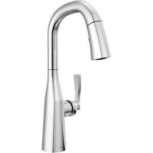imageDelta Faucet Stryke Gold Bar Faucet with Pull Down Sprayer Bar Sink Faucet Single Hole Wet Bar Faucets with Pull Down Sprayer Prep Sink Faucet Lumicoat Champagne Bronze 9976CZPRDSTLumicoat Chrome