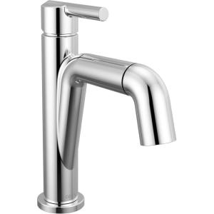 imageDelta Nicoli Brushed Gold Bathroom Faucet 1 Hole Single Hole Bathroom Sink Faucet for Vanity PushPop Drain Assembly Champagne Bronze 15849LFCZChrome