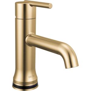 imageDelta Trinsic Touchless 1Hole Bathroom Faucet with Touch On Technology Gold Single Hole Bathroom Sink Faucet Metal PushPop Drain Assembly Champagne Bronze 559TLFCZMPUChampagne Bronze