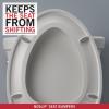imageDELTA FAUCET 800903WH Morgan Round Front Standard Close Toilet Seat with Nonslip Seat Bumpers WhiteTransitional