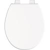 imageDELTA FAUCET 800903WH Morgan Round Front Standard Close Toilet Seat with Nonslip Seat Bumpers WhiteTransitional