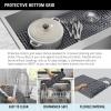 imageDELTA FAUCET Delta Lenta 30inch Retrofit Farmhouse Apron Front 16 Gauge Stainless Steel Single Bowl Kitchen Sink for UndermountDropIn Installation with Accessories 95J132T30SSS