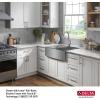 imageDELTA FAUCET Delta Lenta 30inch Retrofit Farmhouse Apron Front 16 Gauge Stainless Steel Single Bowl Kitchen Sink for UndermountDropIn Installation with Accessories 95J132T30SSS