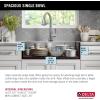 imageDELTA FAUCET Delta Lenta 30inch Retrofit Farmhouse Apron Front 16 Gauge Stainless Steel Single Bowl Kitchen Sink for UndermountDropIn Installation with Accessories 95J132T30SSS