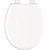 imageDELTA FAUCET Rubber Limited 801902WH Sanborne Round Front SlowClose Toilet Seat with Nonslip Seat Bumpers White