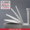 imageDELTA FAUCET Rubber Limited 801902WH Sanborne Round Front SlowClose Toilet Seat with Nonslip Seat Bumpers White