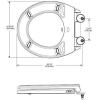 imageDELTA FAUCET Rubber Limited 803902NWH Sanborne Round Nightlight Toilet Seat with Slow Close and QuickRelease WhiteWith Nightlight