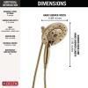 imageDelta 58480RBPK H2Okinetic In2ition 5Setting TwoinOne Hand Held Shower Head 175 GPM Water Flow Venetian BronzeChampagne Bronze