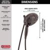 imageDelta 58480RBPK H2Okinetic In2ition 5Setting TwoinOne Hand Held Shower Head 175 GPM Water Flow Venetian BronzeVenetian Bronze
