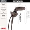 imageDelta 6Setting HydroRain Premium 2in1 Dual Shower Head with ProClean Spray Gold High Pressure Shower Head with Handheld Spray 175 GPM Flow Rate Lumicoat Champagne Bronze 56000CZPRVenetian Bronze