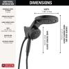 imageDelta 6Setting HydroRain Premium 2in1 Dual Shower Head with ProClean Spray Gold High Pressure Shower Head with Handheld Spray 175 GPM Flow Rate Lumicoat Champagne Bronze 56000CZPRMatte Black