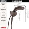 imageDelta 6Setting HydroRain Premium 2in1 Dual Shower Head with ProClean Spray Gold High Pressure Shower Head with Handheld Spray 175 GPM Flow Rate Lumicoat Champagne Bronze 56000CZPRVenetian Bronze
