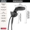 imageDelta 6Setting HydroRain Premium 2in1 Dual Shower Head with ProClean Spray Gold High Pressure Shower Head with Handheld Spray 175 GPM Flow Rate Lumicoat Champagne Bronze 56000CZPRMatte Black