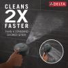 imageDelta 6Setting HydroRain Premium 2in1 Dual Shower Head with ProClean Spray Gold High Pressure Shower Head with Handheld Spray 175 GPM Flow Rate Lumicoat Champagne Bronze 56000CZPRMatte Black