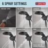 imageDelta 6Setting HydroRain Premium 2in1 Dual Shower Head with ProClean Spray Gold High Pressure Shower Head with Handheld Spray 175 GPM Flow Rate Lumicoat Champagne Bronze 56000CZPRMatte Black