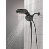 imageDelta 6Setting HydroRain Premium 2in1 Dual Shower Head with ProClean Spray Gold High Pressure Shower Head with Handheld Spray 175 GPM Flow Rate Lumicoat Champagne Bronze 56000CZPRMatte Black