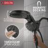 imageDelta 6Setting HydroRain Premium 2in1 Dual Shower Head with ProClean Spray Gold High Pressure Shower Head with Handheld Spray 175 GPM Flow Rate Lumicoat Champagne Bronze 56000CZPRMatte Black