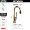 imageDelta 9678TDST Leland Deck Mounted Single Handle PullDown Bar Faucet with Touch Clean Touch2O MagnaTite Docking and Diamond Seal Technology  SpotShield StainlessChampagne Bronze
