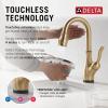 imageDelta 9678TDST Leland Deck Mounted Single Handle PullDown Bar Faucet with Touch Clean Touch2O MagnaTite Docking and Diamond Seal Technology  SpotShield StainlessChampagne Bronze