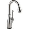 imageDelta 9678TDST Leland Deck Mounted Single Handle PullDown Bar Faucet with Touch Clean Touch2O MagnaTite Docking and Diamond Seal Technology  SpotShield StainlessSpotShield Stainless