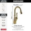 imageDelta 9678TDST Leland Deck Mounted Single Handle PullDown Bar Faucet with Touch Clean Touch2O MagnaTite Docking and Diamond Seal Technology  SpotShield StainlessChampagne Bronze