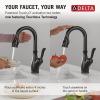 imageDelta 9678TDST Leland Deck Mounted Single Handle PullDown Bar Faucet with Touch Clean Touch2O MagnaTite Docking and Diamond Seal Technology  SpotShield StainlessMatte Black