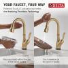 imageDelta 9678TDST Leland Deck Mounted Single Handle PullDown Bar Faucet with Touch Clean Touch2O MagnaTite Docking and Diamond Seal Technology  SpotShield StainlessChampagne Bronze
