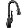imageDelta 9678TDST Leland Deck Mounted Single Handle PullDown Bar Faucet with Touch Clean Touch2O MagnaTite Docking and Diamond Seal Technology  SpotShield StainlessMatte Black